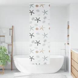 Berkfield Home Shower Roller Blind with Cassette 70x240 cm Fabric Width 66 cm in White - thumbnail 3