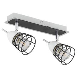 Netlighting Sky Twin Ceiling Spotlight White Black 28cm 2x E14