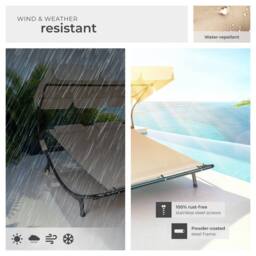 tectake Sun Lounger Livorno - Size: 2 Seater - thumbnail 7
