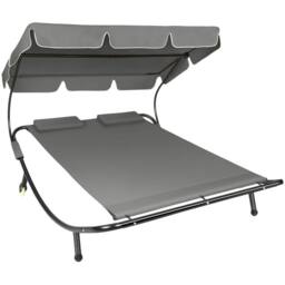 tectake Sun Lounger Livorno - Size: 2 Seater - thumbnail 1