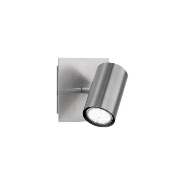 Netlighting Marley Modern Single Spotlight Nickel Matt UK Stock in Grey - image 1