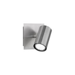 Netlighting Marley Modern Single Spotlight Nickel Matt UK Stock in Grey - thumbnail 1