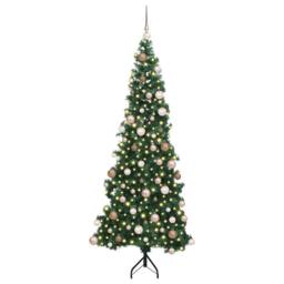 Berkfield Home Corner Artificial Christmas Tree Green 180 cm PVC & Metal - thumbnail 3