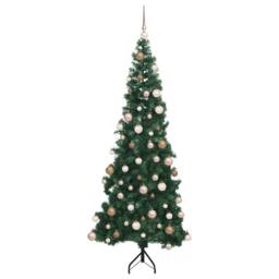 Berkfield Home Corner Artificial Christmas Tree Green 180 cm PVC & Metal - thumbnail 4