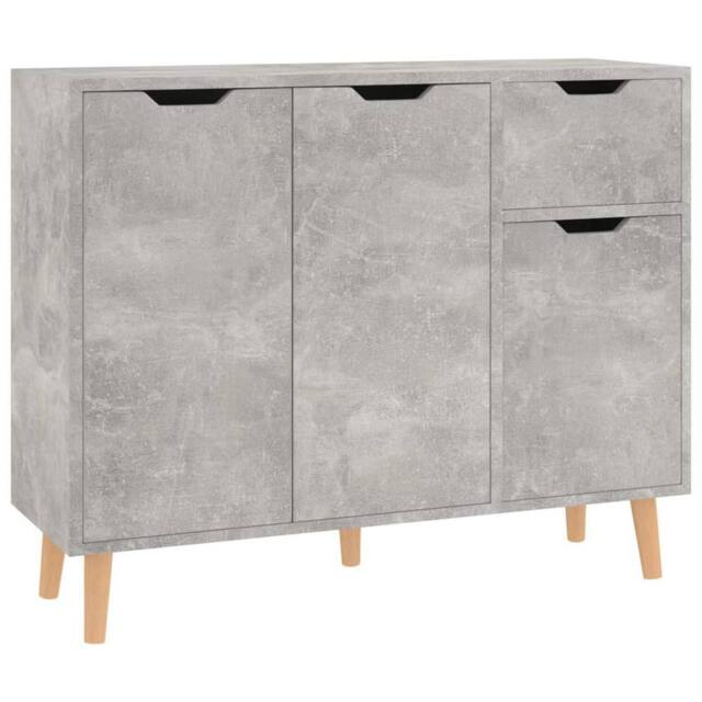 Berkfield Home Sideboard Concrete Grey 90x30x72 cm Engineered Wood - Size: 90 x 30 x 72 cm - image 1