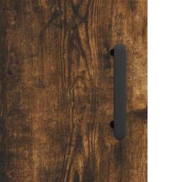Berkfield Home Highboard Smoked Oak 69.5x34x180 cm Engineered Wood in Brown - thumbnail 9