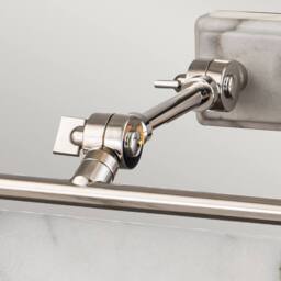 Netlighting Winchfield 4 Light Large Picture Light Nickel & White Marble in Grey - thumbnail 3