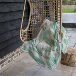 Benjamin Tate Design Watercolor Botanical Blanket in Natural - Size: 120 cm x 150 cm - thumbnail 4