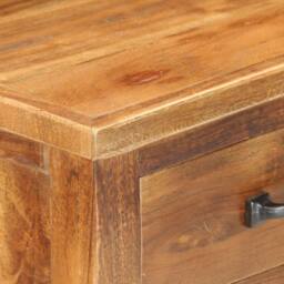 Berkfield Home Wine Cabinet 40x30x80 cm Solid Acacia Wood in Brown - Size: 40 x 30 x 80 cm - thumbnail 6