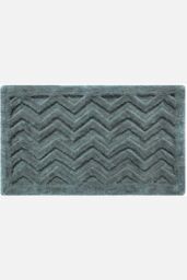 Homescapes Super Absorbent Soft Pattern Thick Bathmat in Grey - thumbnail 1