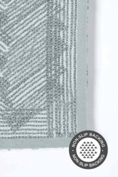 Homescapes Super Absorbent Soft Pattern Thick Bathmat in Grey - thumbnail 4