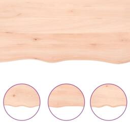Berkfield Home Wall Shelf 40x60x(2-6) cm Untreated Solid Wood Oak in Light Tan - thumbnail 5