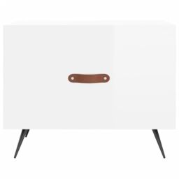 Berkfield Home Coffee Tables 2pcs High Gloss White 50x50x40 cm Engineered Wood - Size: 50 x 50 x 40 cm - thumbnail 6