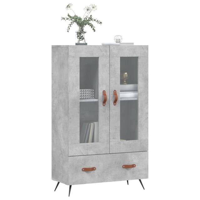Berkfield Home Highboard Concrete Grey 69.5x31x115 cm Engineered Wood - image 1