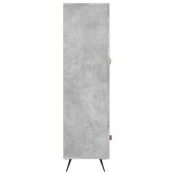 Berkfield Home Highboard Concrete Grey 69.5x31x115 cm Engineered Wood - thumbnail 7