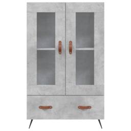 Berkfield Home Highboard Concrete Grey 69.5x31x115 cm Engineered Wood - thumbnail 6