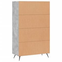 Berkfield Home Highboard Concrete Grey 69.5x31x115 cm Engineered Wood - thumbnail 8