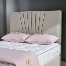 DS Living Elysian Upholstered Drawer Storage Bed Frame in Cream - Size: Super King - thumbnail 2