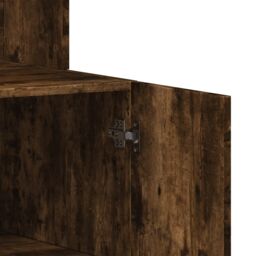 Berkfield Home Kitchen Cabinet Smoked Oak 95x50x180 cm Engineered Wood in Brown - Size: 95 x 50 x 180 cm - thumbnail 8