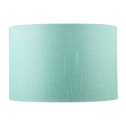 Happy Homewares Designer Emerald Bay Green Textured Linen Fabric Circular Lamp Shade in Pale Green - Size: 12 inches - thumbnail 5