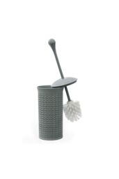 JVL Loop Toilet Brush & Holder Set in Grey - thumbnail 1