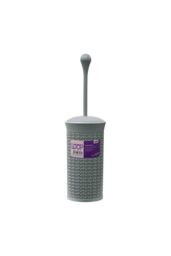 JVL Loop Toilet Brush & Holder Set in Grey - thumbnail 3