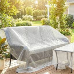 FLAVORA 3 x 5m Waterproof Tarpaulin in White - thumbnail 4