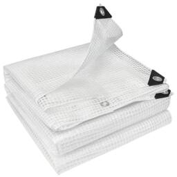 FLAVORA 3 x 5m Waterproof Tarpaulin in White - thumbnail 1