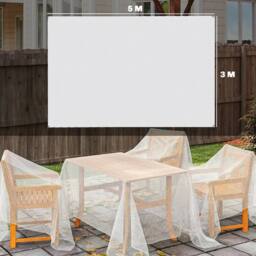 FLAVORA 3 x 5m Waterproof Tarpaulin in White - thumbnail 2