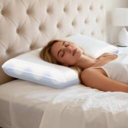 Lavio Memory Foam Pillow Contour Orthopedic Neck Support 2Side 2 Firmness in White - thumbnail 3