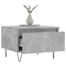Berkfield Home Coffee Tables 2 pcs Concrete Grey 50x46x35 cm Engineered Wood - Size: 50 x 46 x 35 cm - thumbnail 4
