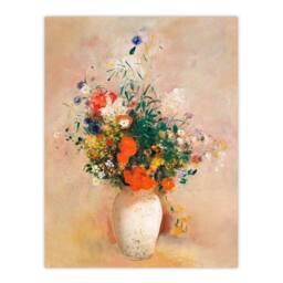 Artery8 Odilon Redon Framed Wall Art Print Vase of Flowers in Pink Background - Size: A4 - thumbnail 3