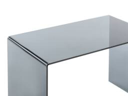 Vente-unique Desk - Smoked Toughened Glass - Black - ELSTRON in Clear - thumbnail 6