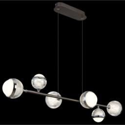Netlighting Untsy Bar Pendant Titanium 6x LED Dimmable 2700-6000K Remote in Grey - thumbnail 5