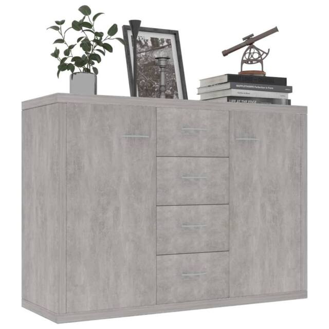 Berkfield Home Sideboard Concrete Grey 88x30x65 cm Engineered Wood - Size: 88 x 30 x 65 cm - image 1