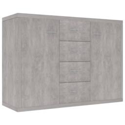 Berkfield Home Sideboard Concrete Grey 88x30x65 cm Engineered Wood - Size: 88 x 30 x 65 cm - thumbnail 3