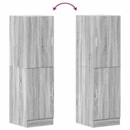 Berkfield Home Kitchen Cabinet Grey Sonoma 38x41.5x131.5 cm Engineered Wood - thumbnail 8