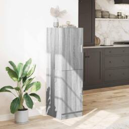 Berkfield Home Kitchen Cabinet Grey Sonoma 38x41.5x131.5 cm Engineered Wood