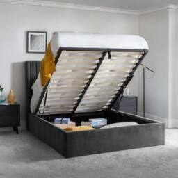 Cheshire Sapphire Ottoman Storage Bed - Grey - Superking (180cm) (150cm) - Size: Super King - thumbnail 4