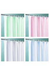 KDMD PEVA Waterproof Quick Dry Shower Curtain 180x220cm with Hooks in Pink - Size: 180x220 cm - thumbnail 2
