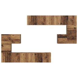 Berkfield Home Wall-mounted Tv Cabinet 8 pcs Old wood Medium 30.5 x 30 x 30 cm in Brown - thumbnail 8