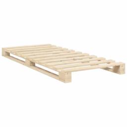 Berkfield Home Beautiful Bed Frame without Mattress with Headboard 90x200 cm Sol in Natural - thumbnail 7