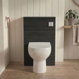 Balterley Contemporary Compact WC Toilet Unit 500mm - Charcoal in Black - thumbnail 8