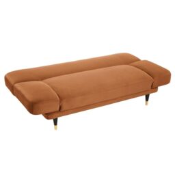 Home Detail Silas Sofa Bed With Adjustable Armrests in Burnt Orange - Size: 3 Seater - thumbnail 5
