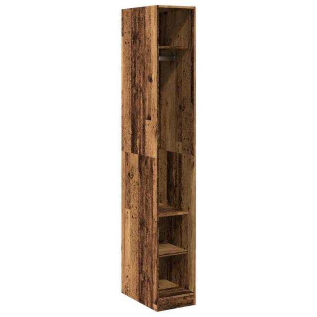 Berkfield Home Wardrobe Old Wood 30x50x200 cm Engineered Wood in Brown - Size: 30 x 50 x 200 cm - image 1