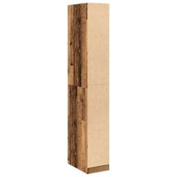 Berkfield Home Wardrobe Old Wood 30x50x200 cm Engineered Wood in Brown - Size: 30 x 50 x 200 cm - thumbnail 6