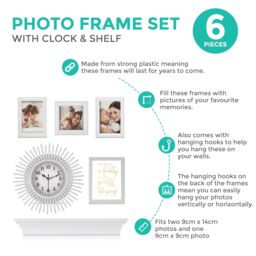LIVIVO 6 Family Photo Frame Set in White - thumbnail 3