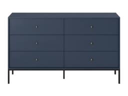 Vente-unique 6-Drawer Chest Of Drawers - Blue - BOGDAN in Midnight - thumbnail 5