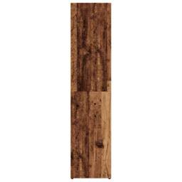Berkfield Home Classic Book Cabinet Old Wood 66x30x130 cm Engineered Wood in Brown - Size: 66 x 30 x 130 cm - thumbnail 6