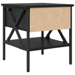 Berkfield Home Bedside Tables 2 pcs Black Oak 40x42x45 cm Engineered Wood - Size: 40 x 42 x 45 cm - thumbnail 9